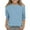 YBlue1050, variant on Girls Casual Lightweight Knit Shirt Crew Neck 3/4 Sleeve Shirt Tops Comfy Loose Solid Color Girls Pullover 5 13 Years 7-8 Years Classic Kids Wear