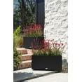 thumbnail image 4 of Veradek Block Series Long Box Medium Plastic Planter - Black, 4 of 11