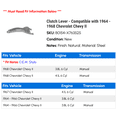 thumbnail image 2 of Clutch Lever - Compatible with 1964 - 1968 Chevy Chevy II 1965 1966 1967, 2 of 2