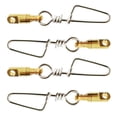 thumbnail image 1 of 4 Piezas de Material Acero Inoxidable Pesados Giratorios Snap Swirl Connector Sacacorchos Aparejos de Pesca de Agua de Salada Zulema, 1 of 5