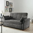 thumbnail image 3 of Serta Henley Sofa Sleeper with Rolled Arms, Gray Microfiber, 3 of 17