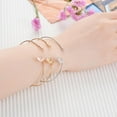 thumbnail image 4 of Brazalete Magnífico de Apertura Forma de Pájaro Brazalete Asimétrico para Mujer de 1 Pieza Oro rosa, 4 of 8