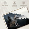 thumbnail image 6 of Elephant Stock Timber Wolf On Mountain Wall Art - Horizontal Canvas Wall Art - Living Room Wall Decor - Animal Canvas - Brown And Gray Decor - 45" x 30", 6 of 8