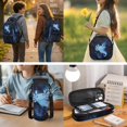 thumbnail image 3 of Bulopur Galaxy Blue Axolotl Kids School Backpack Set 4 Pcs Breathable Lightweight Kids School Bag with Lunch Bag, Pencil Case and Water Bottle Cover for Boys, 3 of 7