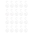 thumbnail image 2 of 80 Pcs Swirl Metal Christmas Ornament Hooks, Colorful Festive Bauble Hangers, Decorative Christmas Tree Hooks, S-Shaped Holiday Hanging Hooks for Ball Ornaments and Seasonal Decorations, 2 of 5