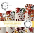 thumbnail image 4 of Fsddascl Fall Hedgehog Blackout Curtains for Bedroom/Living Room, Thermal Insulated Kitchen Curtains, Thanksgiving Pumpkin Sunflower Leaves Beige Grommet Darkening Window Treatment Drapes 27.5"x39"x2, 4 of 6
