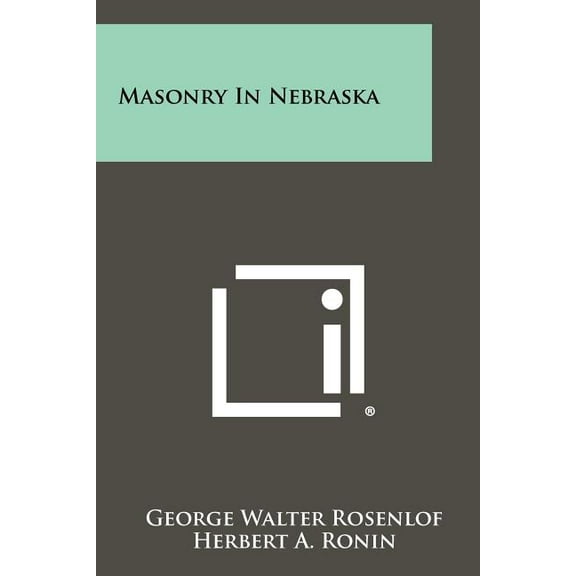 Masonry in Nebraska (Paperback)