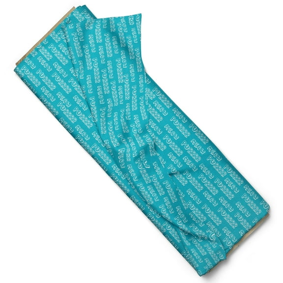 Create It 44" 100% Cotton Meow Sewing & Craft Fabric 8 Yard Bolt, Turquoise