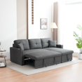 thumbnail image 3 of Light Gray Elise 2-Piece Sleeper Sofa Bed Upholstered Couch with Reversible Storage Chaise, 3 of 5