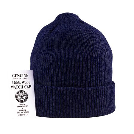 navy wool cap