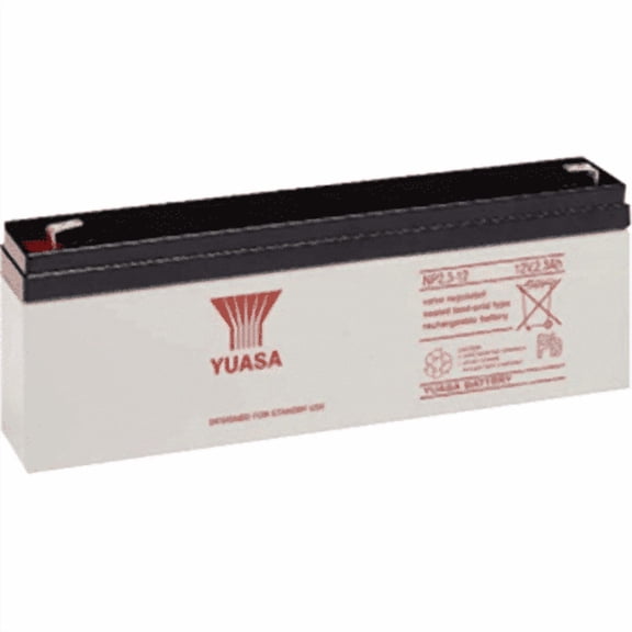 Yuasa NP2312FR 12V, 2.3Ah Rechargeable SLA Battery, Terminals, Flame Retardant