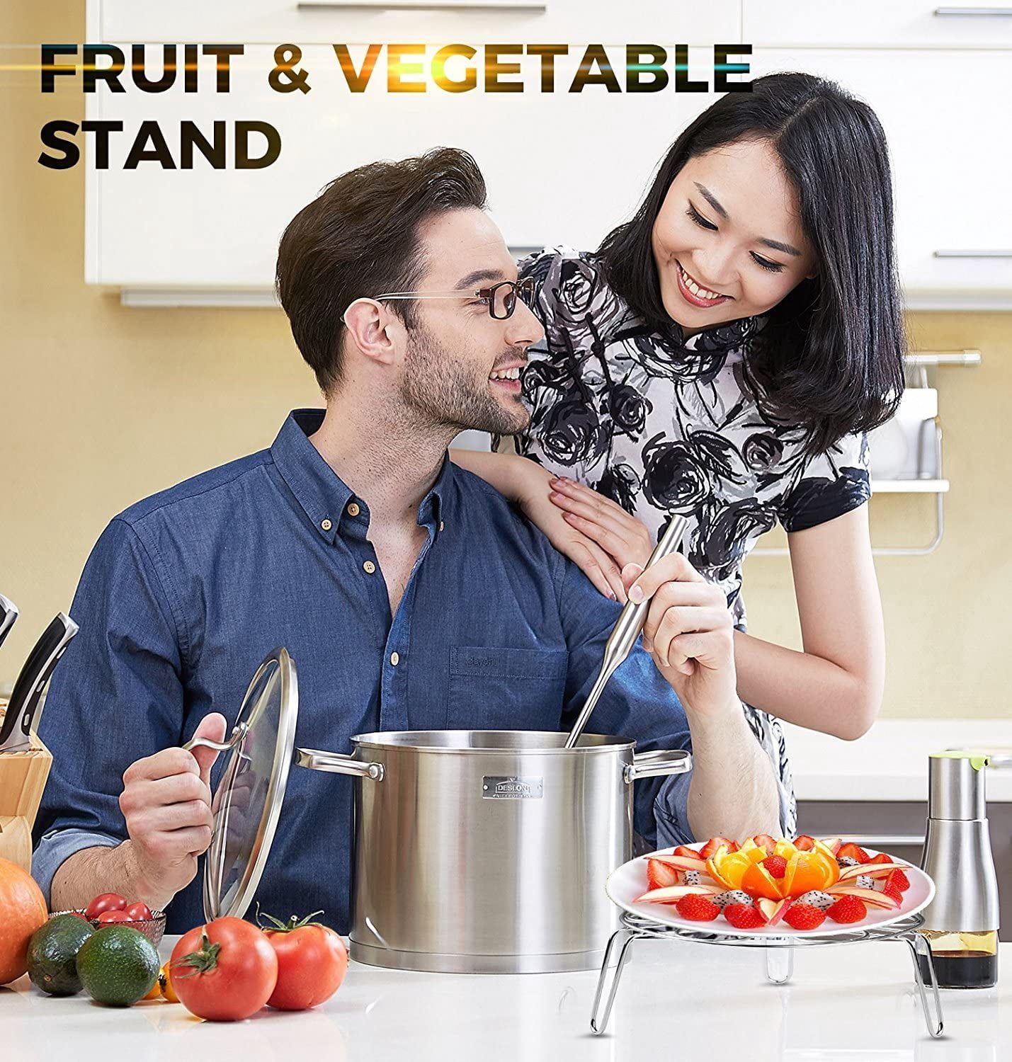 Panier Vapeur En Acier Inoxydable 304 - Pour Légumes, Raviolis, Cuisson Saine, Plusieurs Tailles De 16 à 26 Cm - 13
