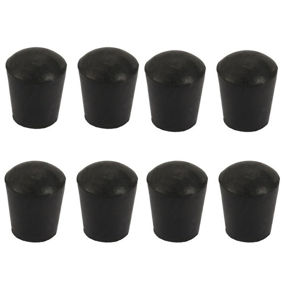 Unique Bargains 8Pcs Furniture Table Chair Round Rubber Leg Tip Cap 16mm Inner Diameter