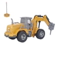 thumbnail image 3 of Excavadora RC, simulación a escala 1/30, alta velocidad, 4 canales, vehículo de construcción, juguete para niños, 3 of 9