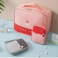thumbnail image 5 of 1 Pce Trousse de Premiers Secours Vide Trousse de Premiers Secours Portable pour Situations d'Urgence à la Maison, Bureau, Randonnée, Camping (Rose), 5 of 5