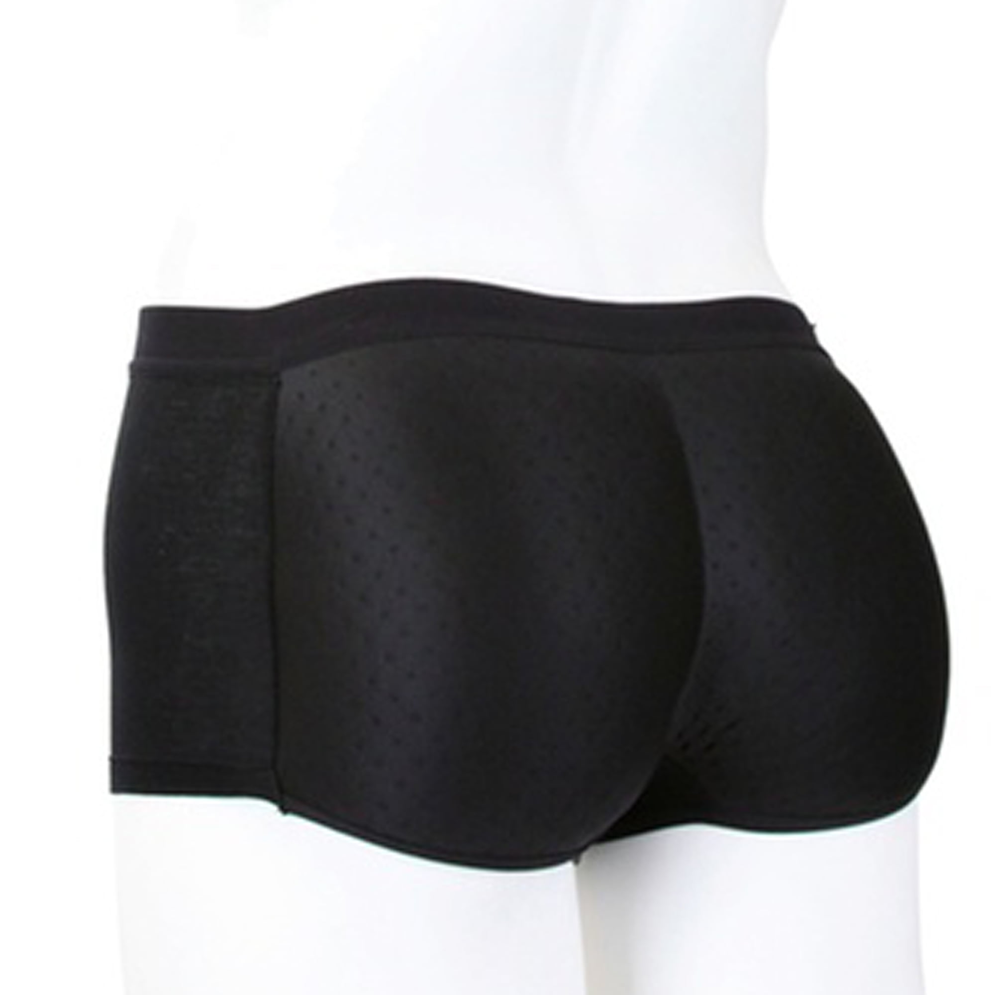 Fullness Men's Padded Brief Butt Booster Enhancer Shaper Underwear Black 