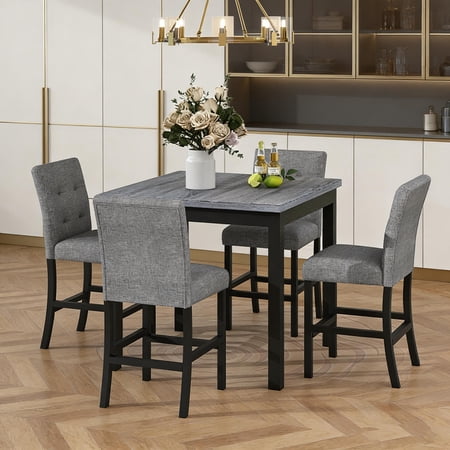 black counter height dining set product