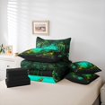 thumbnail image 5 of Manfei Teens Mystic Jungle Tree Bedding Comforter Set 7pcs, Glitter Butterfly Animal King Bedding Sets, Dreamy Fairy Tale Reversible Bed Sheets, Ultra Soft Bedroom Decor, 5 of 7