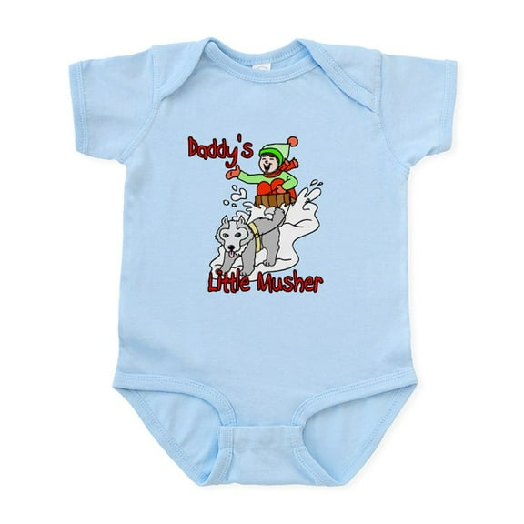 CafePress - Daddy's Little Musher Infant Bodysuit - Baby Light Bodysuit, Size Newborn - 24 Months