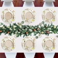 thumbnail image 3 of Round Placemats Set of 6, Easter Eggs and Flowers Placemats Heat Resistant Table Mats for Dining Table Xmas Decorations Ornaments Holiday Home Party, 3 of 7