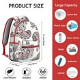 thumbnail image 6 of Paisley Gift Bookbag - Trendy Waterproof Backpack for School & Work, Durable Laptop Bag for College Students, Stylish Paisley Print for Women & Men, 6 of 6