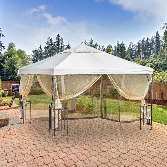 Garden Winds Replacement Canopy for Salerno Gazebo - Riplock 350