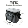 thumbnail image 5 of RTIC 30 Can Ultra-Tough Soft Cooler, 20 Qt, Leakproof with Waterproof Zipper, Blue / Grey, 5 of 8