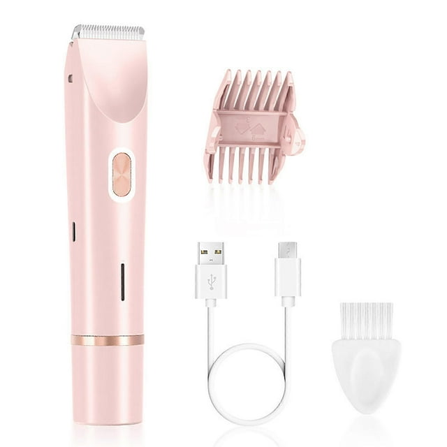 Wireless Shaver with Waterproof Low Noise Elegant Trimmer ABS Texture Suitable compatible Full Body Use Gentle on Delicate Skin Pink_Perfect Gift