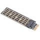 thumbnail image 3 of Adaptador PCIE A M.2 NVMe SSD M.2 PCIE 3.0 X1 Tarjeta Elevadora Conector PCI-e M Key Admite SSD M.2 2230 2242 2260 2280, 3 of 5