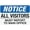 Color 2699, variant on Warning Sign Retro Aluminum Sign Metal Tin Sign, Notice All Visitors Must Report To Main Office Sign, Authorized Personnel Only Signs, Vintage Style Property Signs Wall Decor Art 12 X 8 Inches
