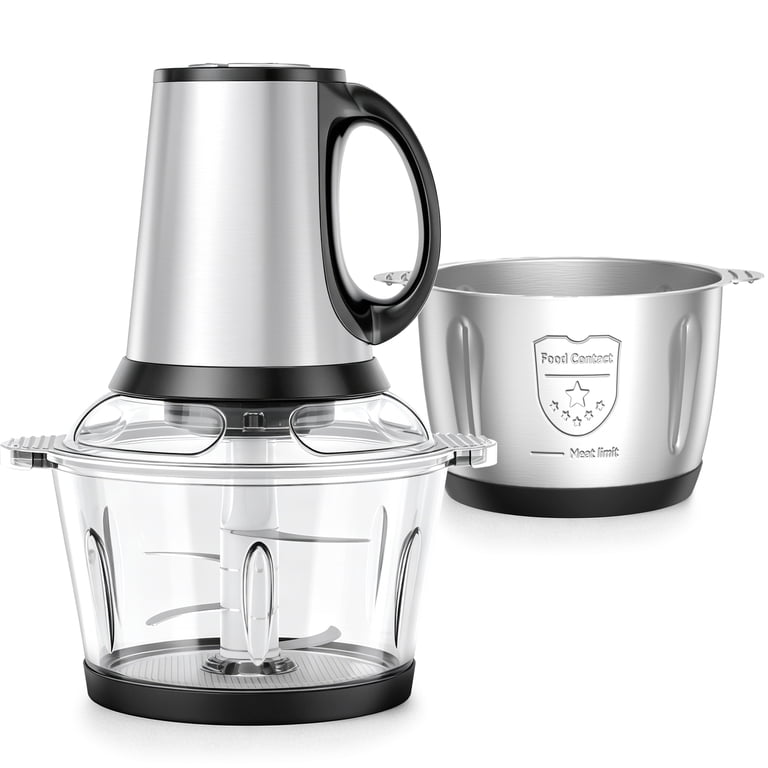 TINANA Electric Food Chopper with Dual Bowls photo 8