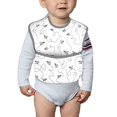 thumbnail image 6 of Zufioo Airplane Print Toddler Adjustable Waterproof Bib, 11.6x15 Inch Feeding Bib Suitable for 6-24 Month Babies, 6 of 8