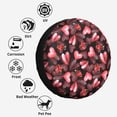 thumbnail image 6 of Kdxio Ladybugs and Red Hearts for Tire Cover Wheel Protectors Tyre Covers Weatherproof Wheel Covers Universal Fit for Trailer Rv SUV Truck Camper Travel Trailers 14 inch, 6 of 8