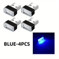 thumbnail image 1 of MesaSe 4pcs Universal USB Car Interior Atmosphere Lamps Auto Interior Mini LED USB Lights Car Plug In USB Night Light Car Ambient Light For Car Decoration, 1 of 7