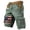 Army Green, variant on American Flag Print Cargo Shorts for Men Patriotic 4th Of July Summer Shorts Vintage Multi-Pocket Short Pants Trendy Work Trousers Khaki XL