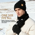thumbnail image 5 of REDESS Winter Hat, Scarf & Glove Set for Men and Women,Black, 5 of 7