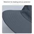thumbnail image 5 of Kmdttou 2 Ways To Wear Sunscreen Visor Hat Men And Women Hiking And Fishing Quick Dry Fisherman's Hat Breathable Visor Hat ,UPF50+ Wide-Brim Sun Hat, 5 of 7