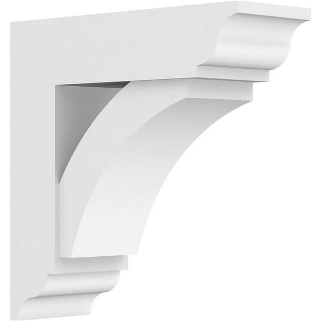 Ekena Millwork BKTP05X16X16THR01 Standard Thorton Architecture Grade PVC Support avec des Extrémités Traditionnelles - 5 x 16 x 16 Po