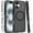 Black, variant on For Apple iPhone 16 (6.1") Matte Skin Hybrid TPU with Magnetic Circle MagSafe Compatible, Military Grade Shockproof Slim Fit Cover ,Xpm Phone Case [ Purple ]