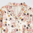 thumbnail image 7 of Boys 2‑Piece Collared Button‑Up Pajama Set with Cartoon Print,Soft Fabric Sleepwear for Boys 3-4 Years, 7 of 7
