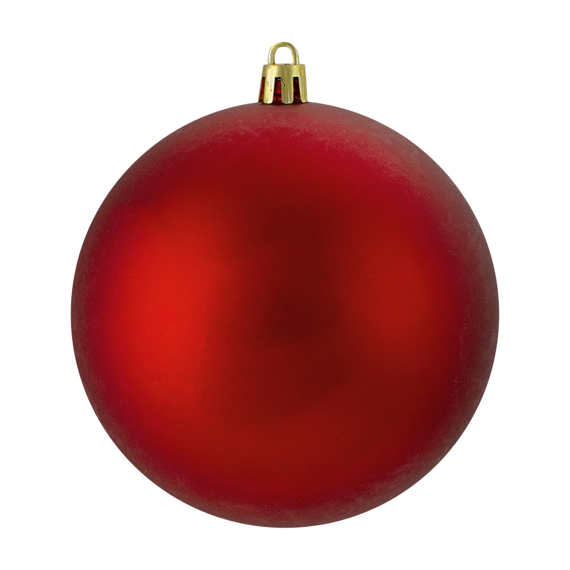 Northlight 12ct Shatterproof Matte Christmas Ball Ornament Set 4" - Red