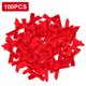 thumbnail image 3 of Apuakthei - Mini lazo de cinta roja, 100 unidades, para decoración de árboles de Navidad, envoltura de regalos, manualidades, tarjetas de regalo de cumpleaños, suministros para fiestas, adornos para, 3 of 7