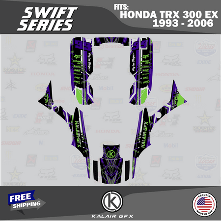 Kalair GFX Graphics Kit for Honda ATV TRX 300EX (1993-2006) Swift Series Kalair GFX Graphics Kit for Honda ATV TRX 300EX (1993-2006) Swift Series