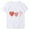 White, variant on WREESH Women's Tshirts Graphic Tees Valentine's Day Heart Printed Short Sleeve Shirts for 2025 Summer Casual Tops Olive Green