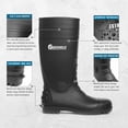 thumbnail image 3 of GIEESHIELD PVC Rain Boots for Men And Women – Waterproof Slip-Resistant Rubber Work Boots, Seamless Durable Tall Knee Boots for Agriculture, Gardening, Fishing, Industrial & Outdoor Work, Size 11, 3 of 6