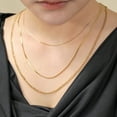 thumbnail image 3 of JeenMata Paquete múltiple de regalo, 3 piezas, collar para mujer, colgante, joyería, regalo, gargantilla, cadena de serpiente, eslabones, collar en capas de moda, collar ajustable, 3 of 5