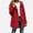 Red, variant on Women's Waterproof Jacket Long Sleeve Zipper with Pockets Mid Length Winter Warm Outdoor Raincoat Yellow Size M