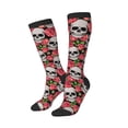 thumbnail image 2 of Easygdp Skull And Roses Fashionable Adult Sockings&Sports Sockings&Breathable Sockings, Non-Pilling,Contrasting Color Design, 2 of 9