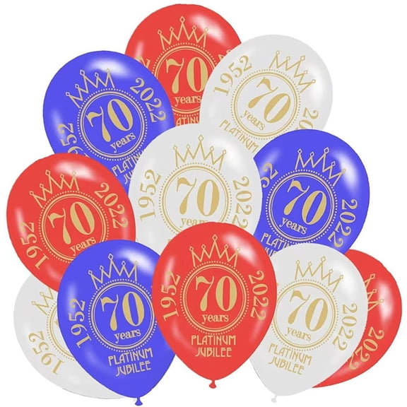 Event & Party Supplies,10psc Ju Bilee Decorations 2022 Great Britain 70th Platinum Ju Bilee Decorations Party Printed Latex Balloons Red White And Blue Decorations Balloon Ju Bilee Decorations