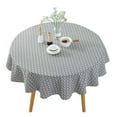 thumbnail image 1 of Nappe de Table Basse en Polyester Coton Nappe de Table à Manger Tapis de Table Ronde pour Restaurant de Chambre, 1 of 6